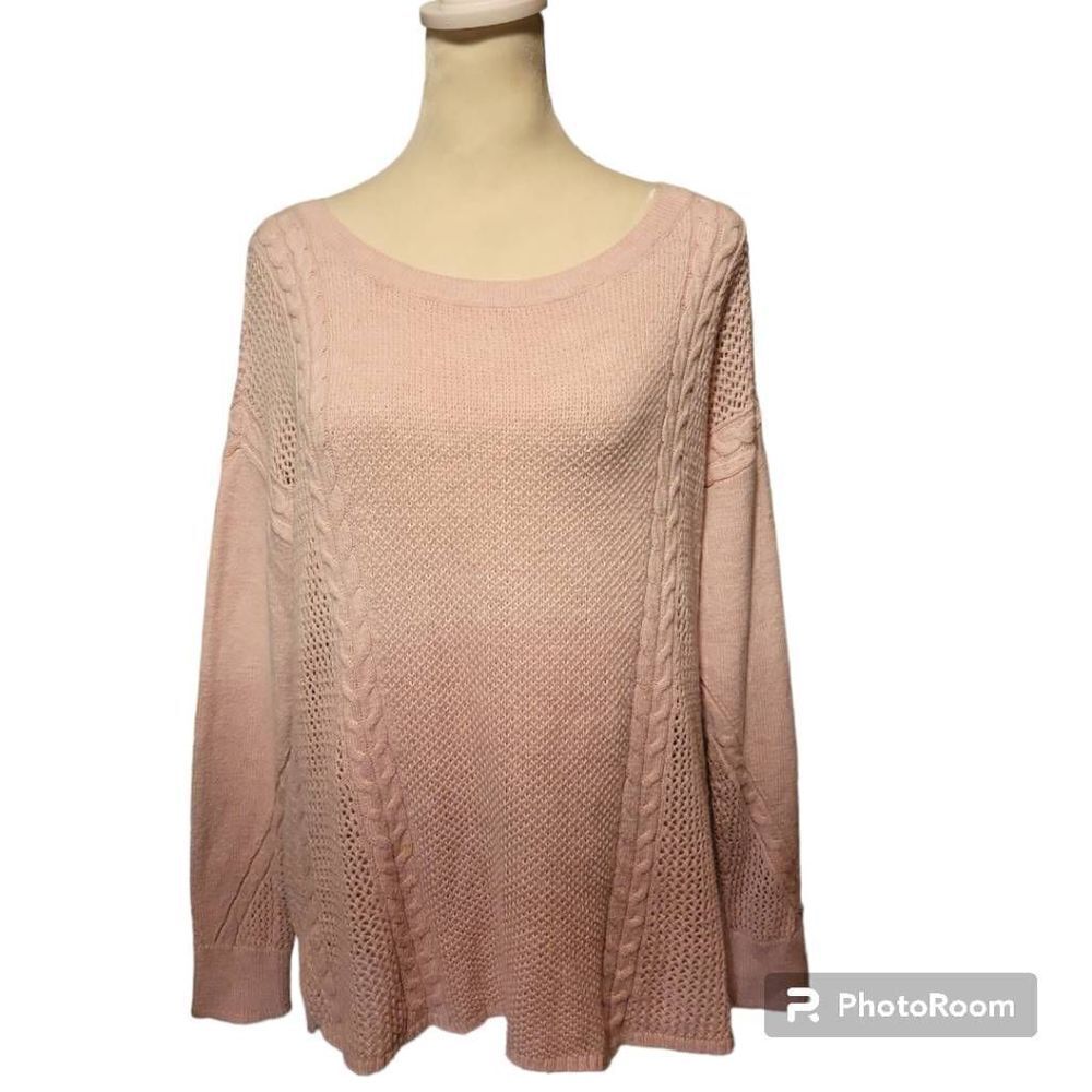 American Eagle Outfitters Pink Ombre Sweater Size Medium